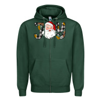 Sports Green joy santa Zipper Hoodie - JahusDesignShop