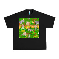 Black farm life seamless pattern Urban Heavy Tee - FaDigitalArtStudio