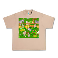 Burro farm life seamless pattern Urban Heavy Tee - FaDigitalArtStudio