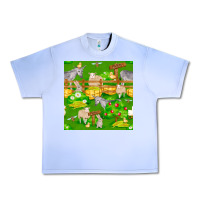 Grape Ice farm life seamless pattern Urban Heavy Tee - FaDigitalArtStudio
