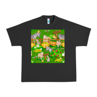Pigment Black farm life seamless pattern Urban Heavy Tee - FaDigitalArtStudio
