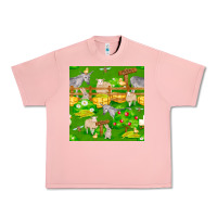 Salmon farm life seamless pattern Urban Heavy Tee - FaDigitalArtStudio