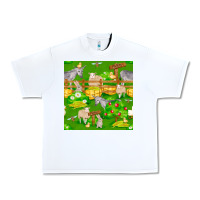 White farm life seamless pattern Urban Heavy Tee - FaDigitalArtStudio