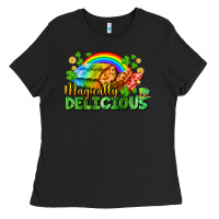 Black magically delicious St. Patricks Day Ladies Tee - FaDigitalArtStudio