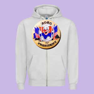 Bozo For President Zipper Hoodie Designed By Artisfamous