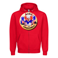 Red bozo for president Zipper Hoodie - artisFamous