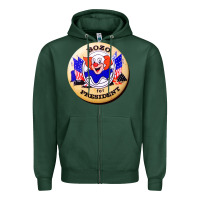 Sports Green bozo for president Zipper Hoodie - artisFamous