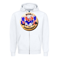 White bozo for president Zipper Hoodie - artisFamous