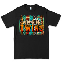 Black mom of twins western brushstroke Premium Tee - OliviaCreatesArt
