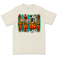 Bone mom of twins western brushstroke Premium Tee - OliviaCreatesArt