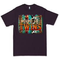 Plum mom of twins western brushstroke Premium Tee - OliviaCreatesArt