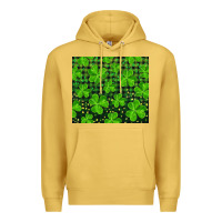 Antique Gold shamrock and plaid Premium Hoodie - RanaPortraitStore