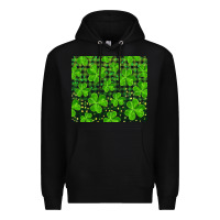 Black shamrock and plaid Premium Hoodie - RanaPortraitStore