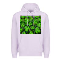Lilac shamrock and plaid Premium Hoodie - RanaPortraitStore