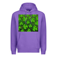 Purple shamrock and plaid Premium Hoodie - RanaPortraitStore