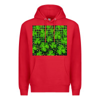 Red shamrock and plaid Premium Hoodie - RanaPortraitStore
