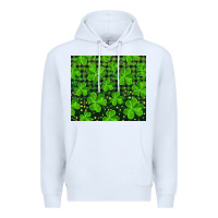 White shamrock and plaid Premium Hoodie - RanaPortraitStore