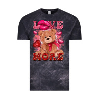 Cloud Black love more with toy bear Vintage Tee - FaDigitalArtStudio