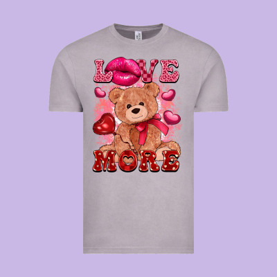 Love More With Toy Bear Vintage Tee Designed By Fadigitalartstudio