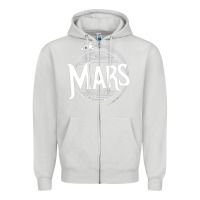Dove Grey mars Zipper Hoodie - artisFamous