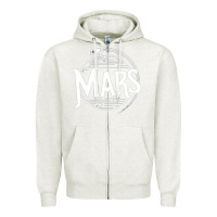 Oatmeal Heather mars Zipper Hoodie - artisFamous