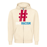 Sandshell Basic End Racism Resist - Anti Trump Gift Political Zipper Hoodie - artisFamous