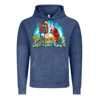 Vintage Denim Love Came Down Vintage Hoodie - CowhideDigitalArt