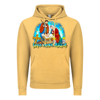 Vintage Mustard Love Came Down Vintage Hoodie - CowhideDigitalArt