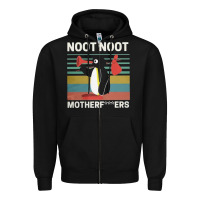 Black noot penguin Zipper Hoodie - artisFamous