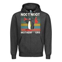 Charcoal Heather noot penguin Zipper Hoodie - artisFamous