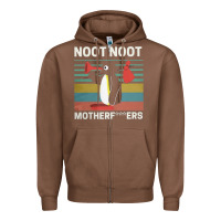 Chestnut noot penguin Zipper Hoodie - artisFamous