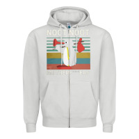 Dove Grey noot penguin Zipper Hoodie - artisFamous