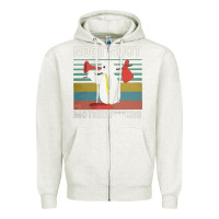 Oatmeal Heather noot penguin Zipper Hoodie - artisFamous