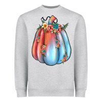 Flowers Pumpkin Heavyweight Sweatshirt | Teevron