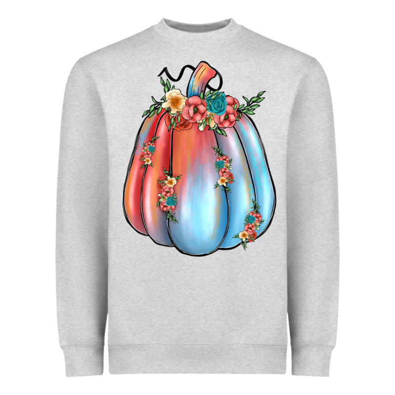 Flowers Pumpkin Heavyweight Sweatshirt by JahusDesignShop | Teevron