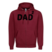 Burgundy dad squared Zipper Hoodie - artisFamous