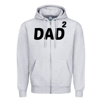 Heather Grey dad squared Zipper Hoodie - artisFamous