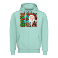 Seafoam holly jolly Zipper Hoodie - JahusDesignShop