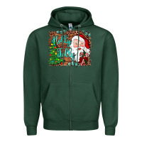 Sports Green holly jolly Zipper Hoodie - JahusDesignShop