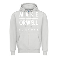 Dove Grey Basic Orwell 1984 - Anti Trump Gift Political Zipper Hoodie - artisFamous