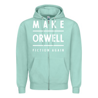 Seafoam Basic Orwell 1984 - Anti Trump Gift Political Zipper Hoodie - artisFamous