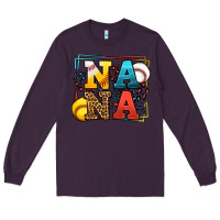 Plum Baseball and Softball nana Long Sleeve Tee - LillyAllenDesigns