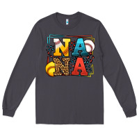 Smoke Baseball and Softball nana Long Sleeve Tee - LillyAllenDesigns