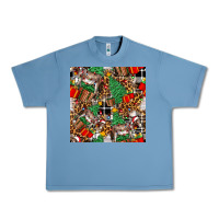 Pebble Blue christmas donkey Urban Heavy Tee - FaDigitalArtStudio