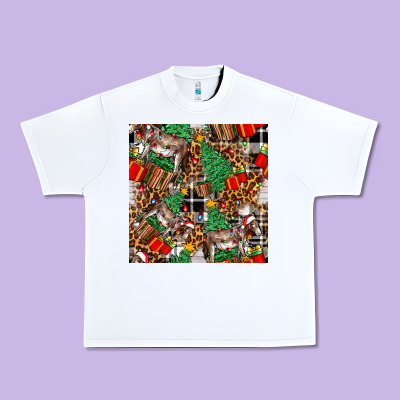 Christmas Donkey Urban Heavy Tee Designed By Fadigitalartstudio