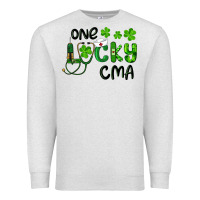Oatmeal Heather one lucky certified medical assistant cma Premium Sweatshirt - RanaPortraitStore