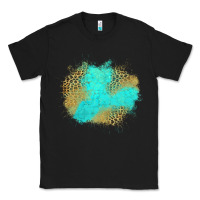 Black turquoise leopard patch Classic Tee - Jasminsmagicworld