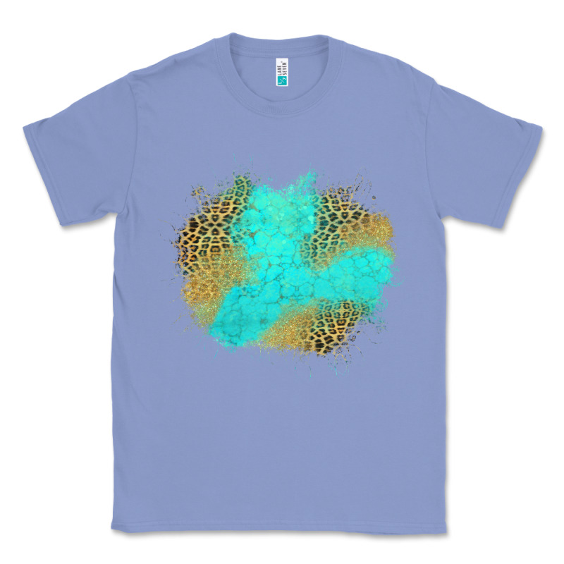 Turquoise Leopard Patch Classic Tee by Jasminsmagicworld | Teevron