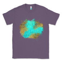 Lavender turquoise leopard patch Classic Tee - Jasminsmagicworld