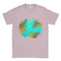 Lilac turquoise leopard patch Classic Tee - Jasminsmagicworld
